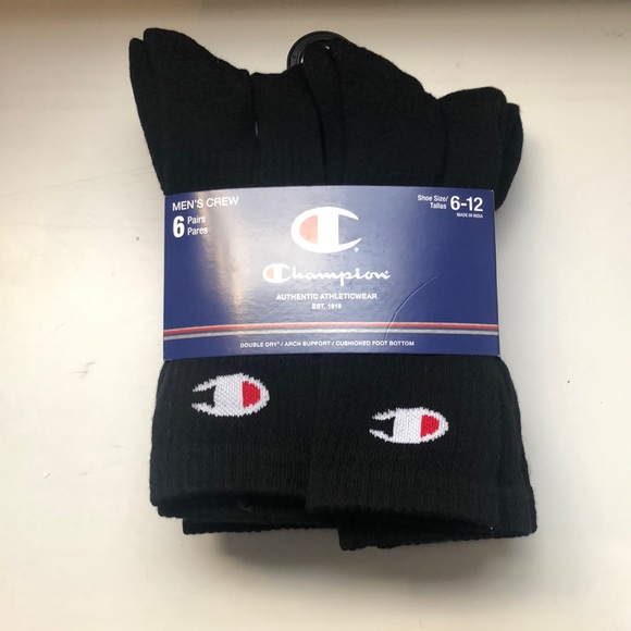 Champion Underwear & Socks New Champion Mens Socks Package Of 6